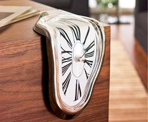 Schmelzende Dalí Uhr