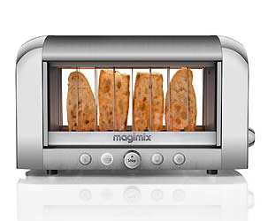 Transparenter Toaster